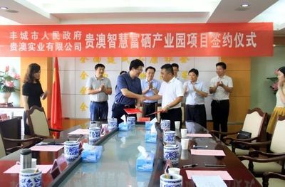喜讯!总投资约2.1亿元的贵澳智慧富硒产业园项目落户丰城!_财经_网